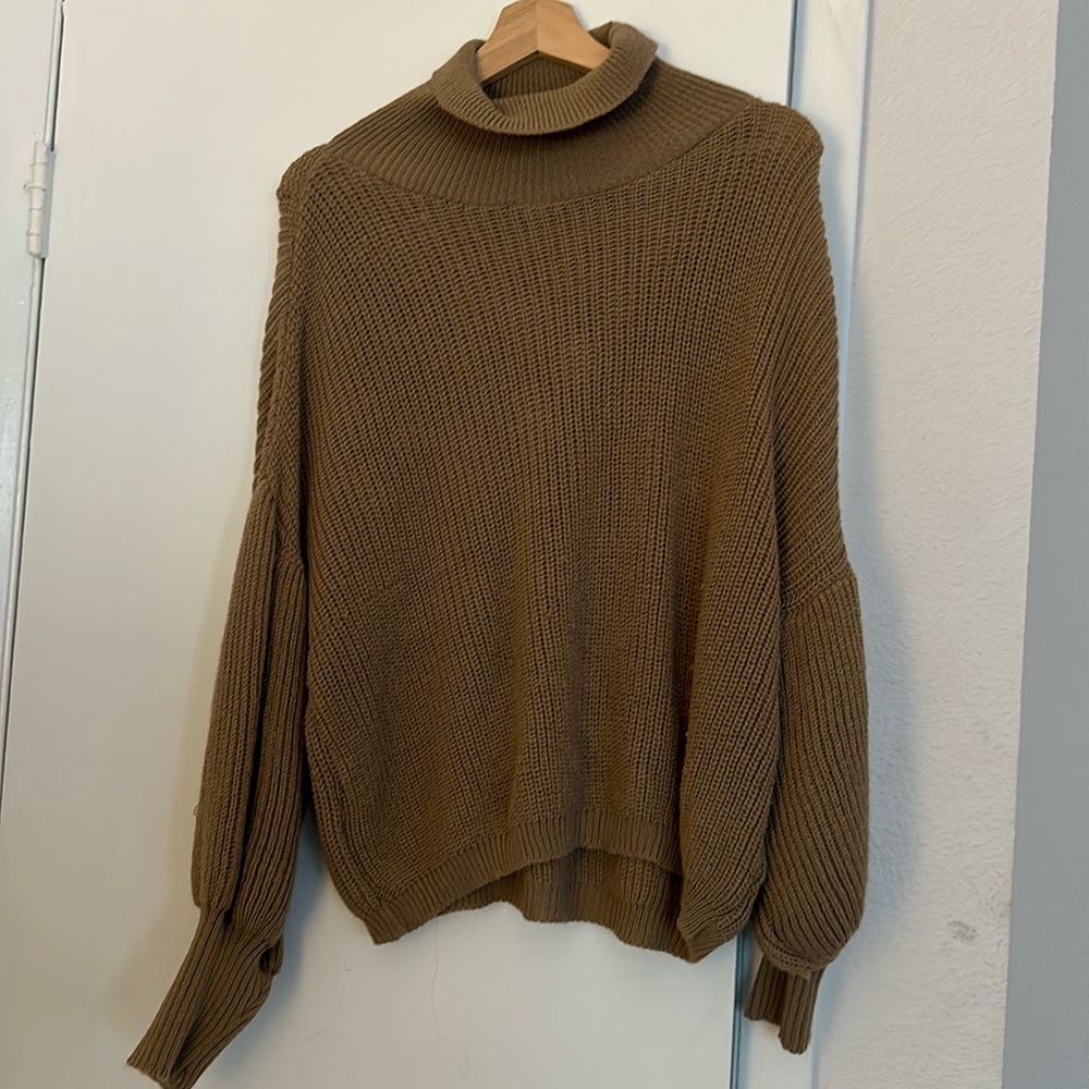 Balloon Sleeve knit Sweater